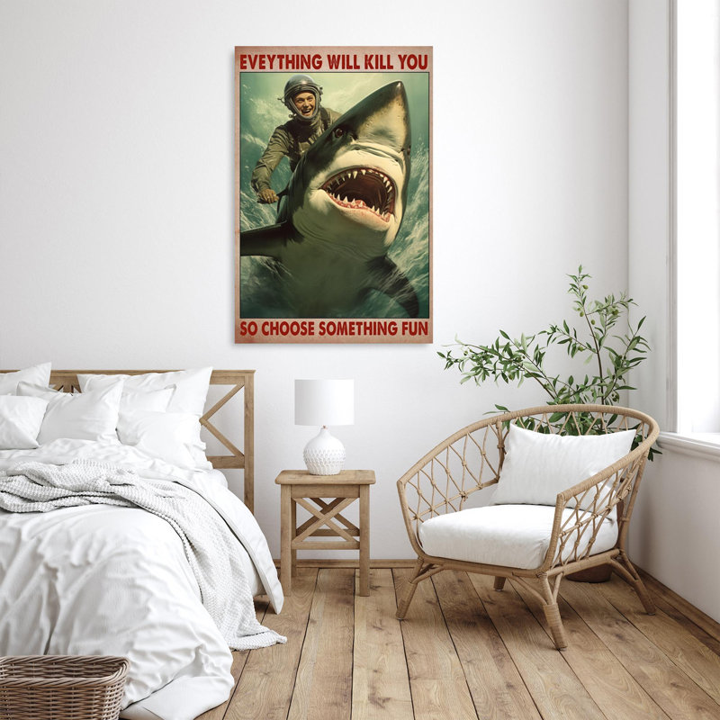 Plongée, choisir quelque chose d'amusant 3 sur toile, H 36 po x l 24 po x P 1,25 po