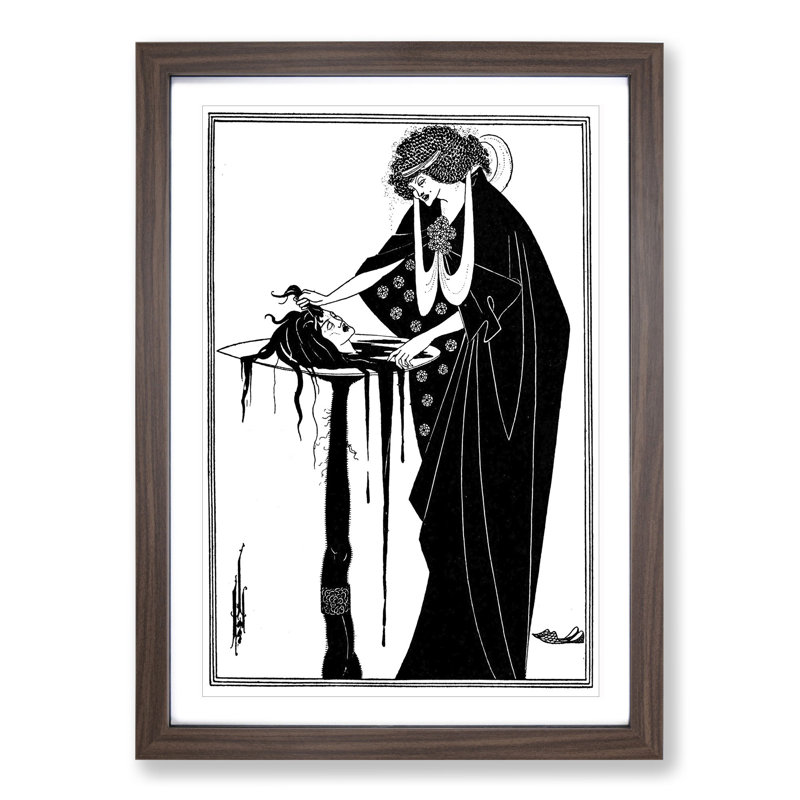 A Tragedy in Act One Vol.2 by Aubrey Beardsley - Framed Print, Walnut Framed, 36cm H x 27cm W x 2cm D