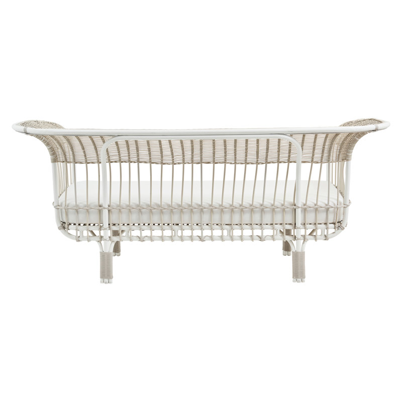 Franco Albini Belladonna Outdoor Sofa, White, White Canvas