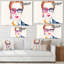 «Work Hard Play Hard Portrait» - reproduction d'art sur toile Glam-2100814508-2100814513