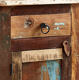Zwolle Solid Wood Block End Table