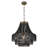 Riley Rattan and Wood Bead Chandelier-2118085195