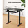 Wasat Height Adjustable Computer Standing Desk with Keyboard Tray For Home Office