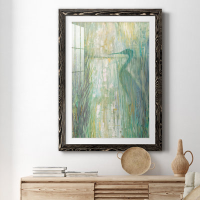 Morning Egret II - peinture encadrée