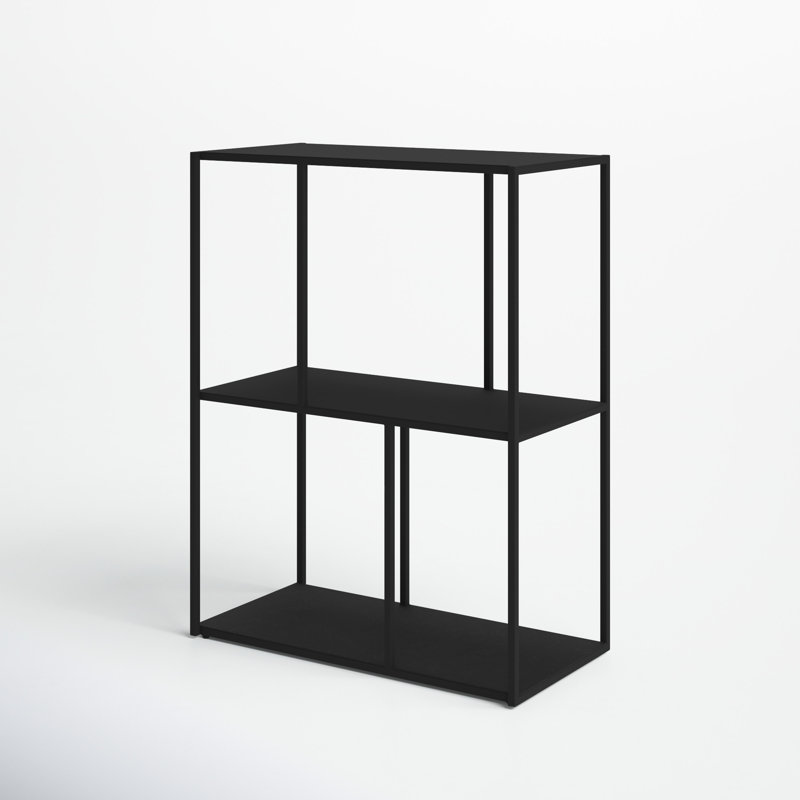 Georgetta Narrow Etagere Bookcase, Matte Black