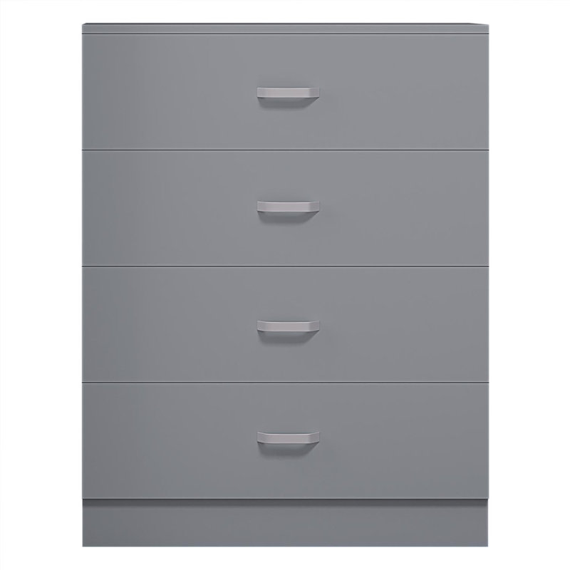 Tunis 4 Drawer Chest Grey, Grey