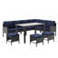 Ensemble de mobilier d'extérieur 7 pièces