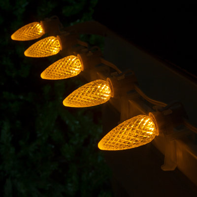 25 Light OptiCore LED White Wire Shatterproof String Lights