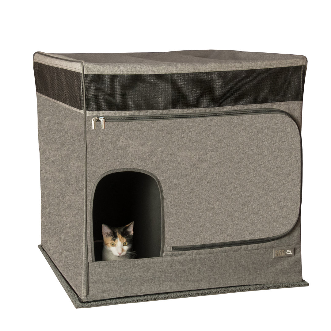 Pro Pawty Polyester Blend Litter Box Enclosure Pet Gear