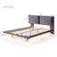 Lit plateforme en velours de mouvement moderne