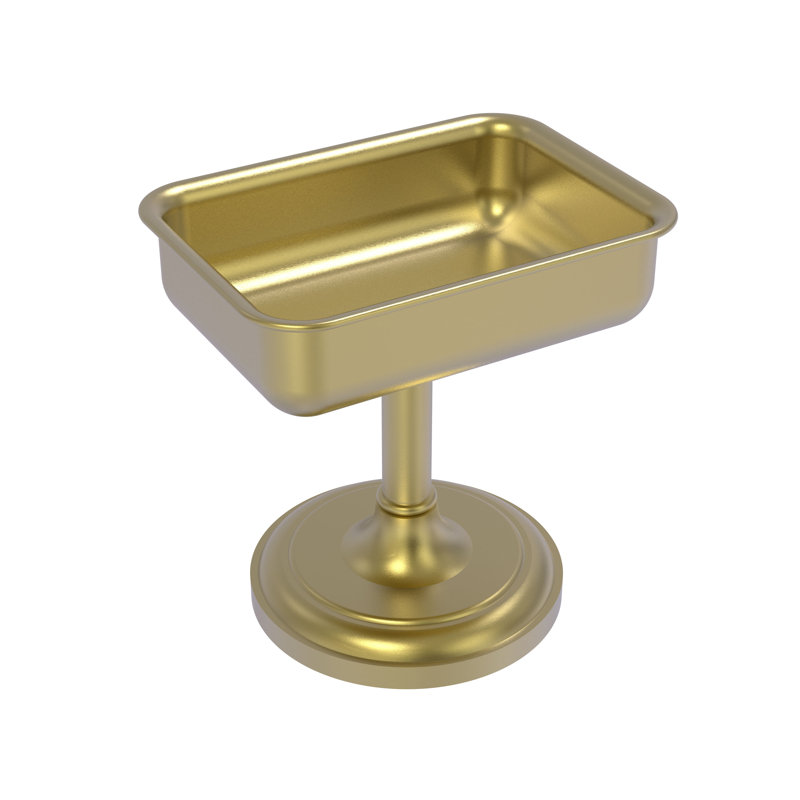 Gober Soap Dish, Satin Brass