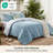 Bedsure King Comforter Set – 3-Piece Mineral Blue Botanical Floral Bedding, Reversible Soft Comforter with 2 Pillow Shams, Perfect for Spring Refresh & Cozy Bedroom Decor-120704433-120704440