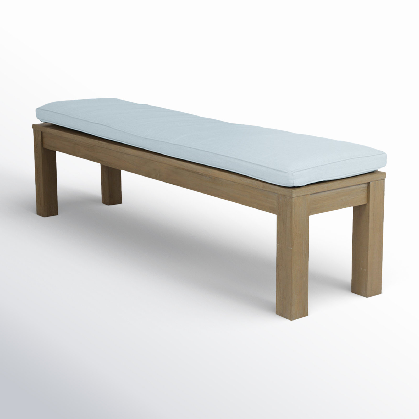 Vienna 72" Teak Picnic Bench, Canvas Skyline Sunbrella®
