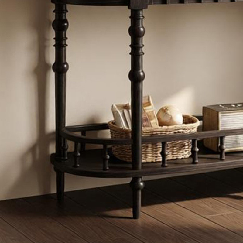 Armoire d'entrée américaine de style rétro, Black