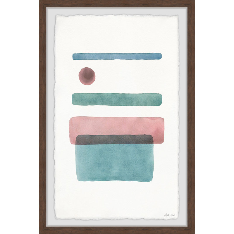 Dot In Between Lines IV - Single Picture Frame Painting, 91cm H x 61cm W x 3.81cm D