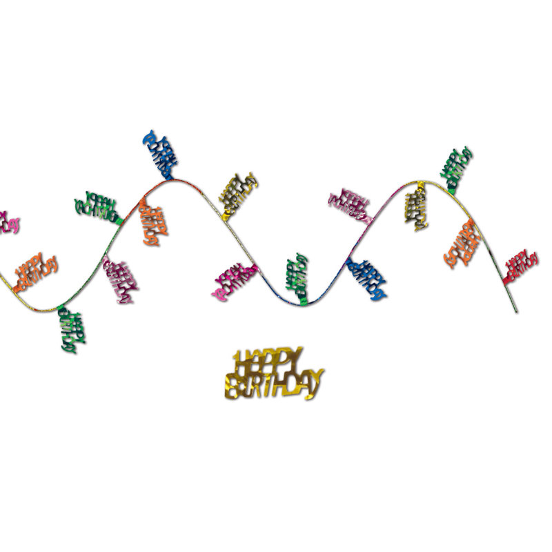 Guirlande Gleam 'N Flex Happy Birthday