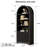 70.08"H Arched Storage Bookcase-970836481