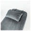 Chaise berçante moderne en velours gris clair Chelsea pour chambre à coucher ou chambre de bébé