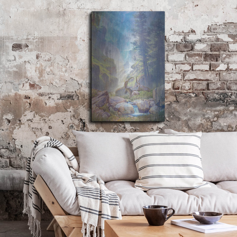 «Bighorn Falls» par Steve Hunziker OOB, H 36 po x l 24 po