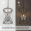 Luminaire suspendu cage 3 lumières pour la salle à manger de vestibule