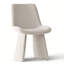 Chaises d'appoint modernes rembourrées avec silhouette incurvée-1769292952