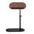 C Shaped End Table, Adjustable Height Skinny Side Table, 360 Degree Swivel TV Tray Table, Night Stand with 2-Tier Storage Shelf, Reversible Couch Table (Brown)