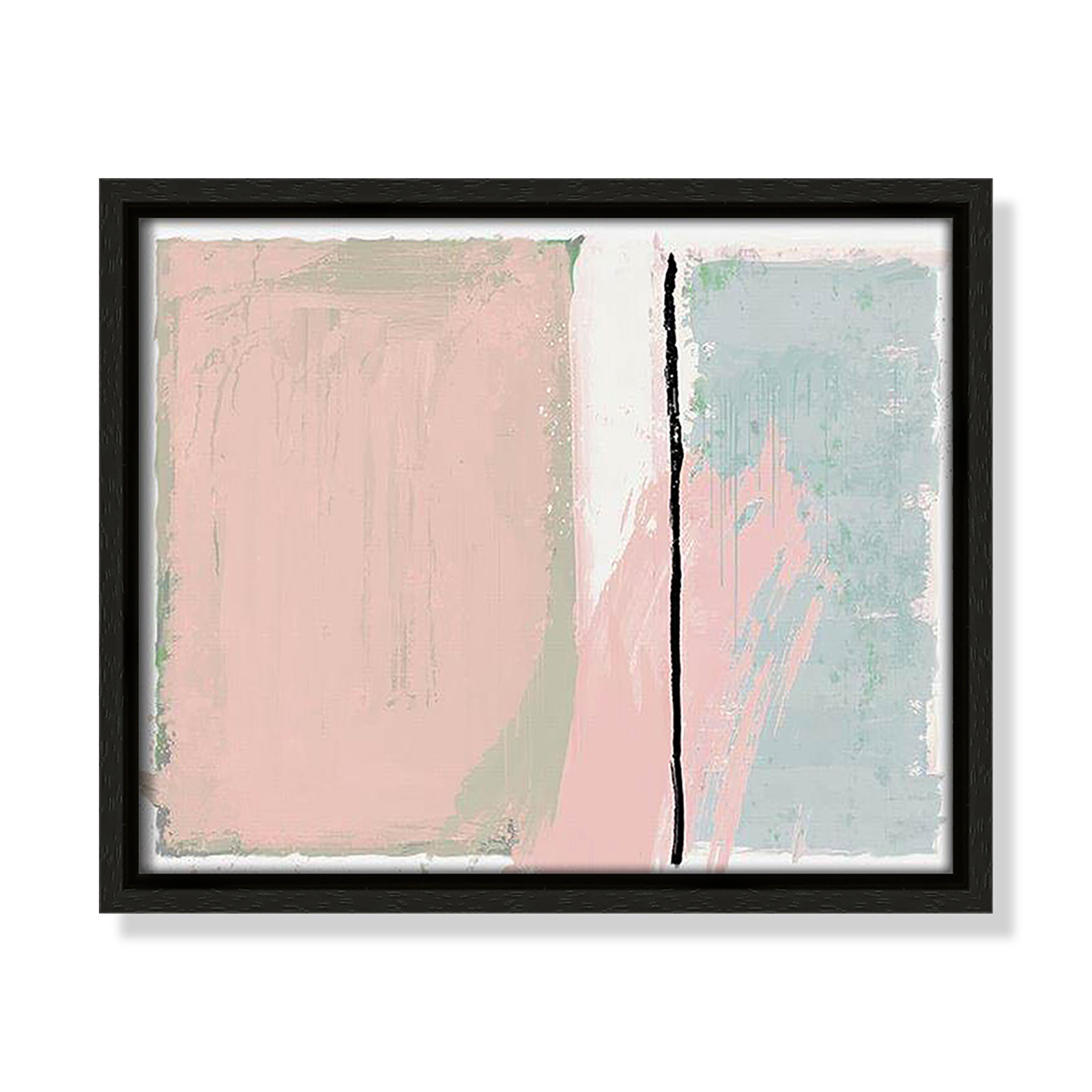 Pastel Opulance Print, No Mat, 9.5" H x 11.5" W x 2" D, Espresso Floater Framed