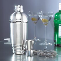 Loucile Double Jigger Set by - Measure Liquor with Confidence Like A Professional Bartender - These Stainless Steel Cocktail Jiggers Holds 0.5oz / 1oz
