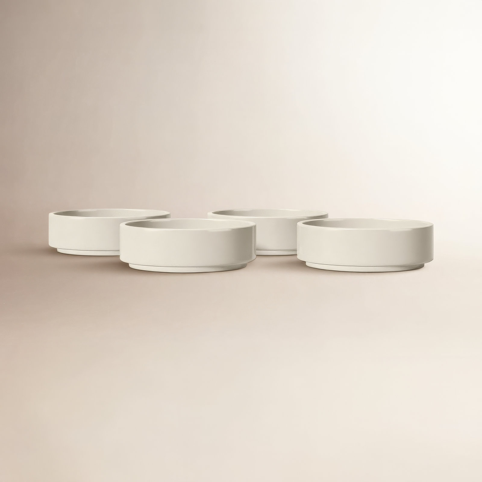 PILAR Stoneware 3.8 oz. Dessert Bowl, Moonbeam