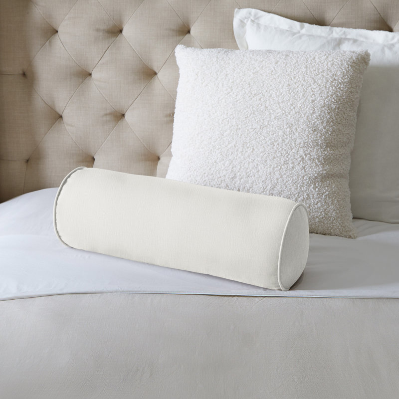  Housse et insert de coussin en polyester pour l'intérieur et l'extérieur, Rosé, H 8 po x l 24 po