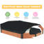 Bac à sable octogonal 76 po x 53 po x 9 po avec boîte de rangement pour enfants, grand bac à sable en bois avec couvercle et 3 bancs, installation facile et rapide