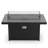 Townsend Rectangular Aluminum Smokeless Fire Pit Table with Hidden Fuel Tank-18532499