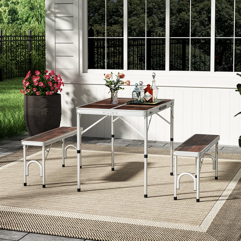 Brielyn 4 - Person Patio Dining Set with Rectangular Table