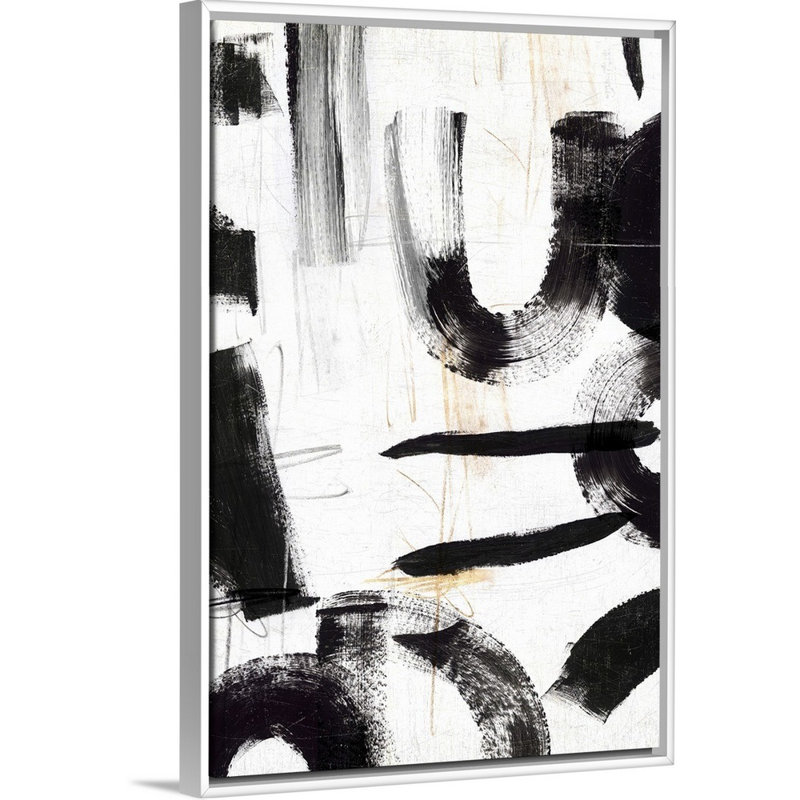 Concept II par PI Studio - reproduction d'art sur toile, Cadre blanc, H 38 po x l 26 po x P 1,75 po