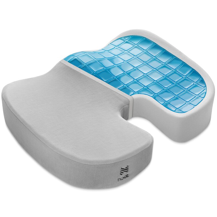 HomChum Gel Enhanced Memory Foam Seat Cushion Back Pillow Set for