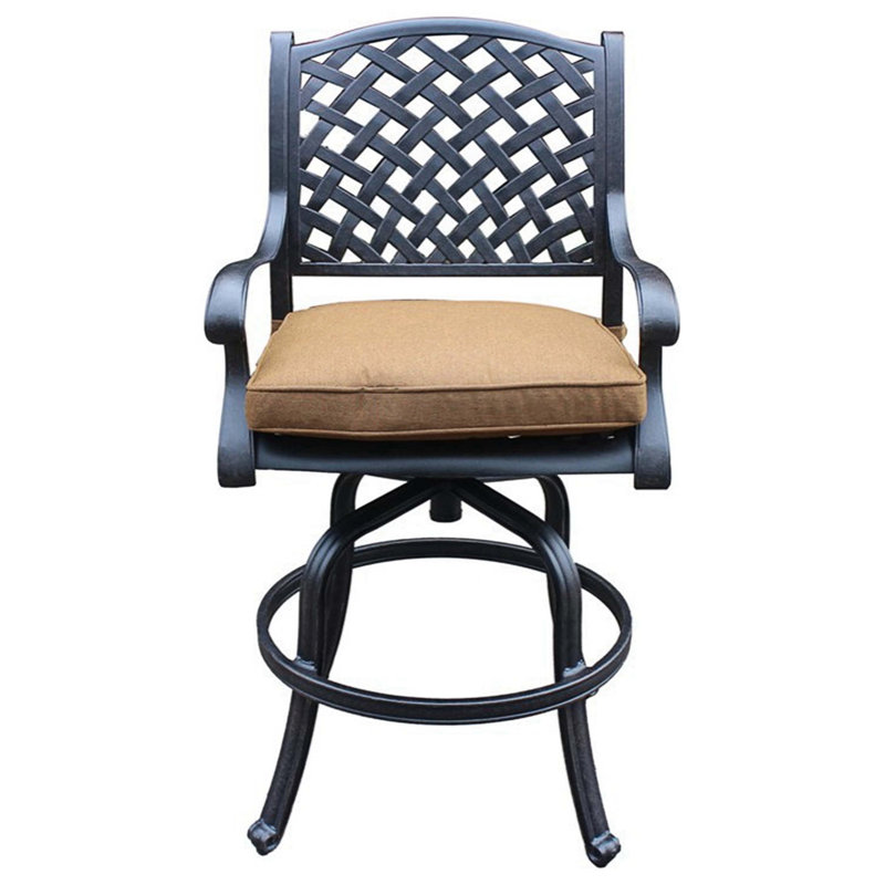Tabouret de bar pivotant 30,5 po Bauerle, Brun