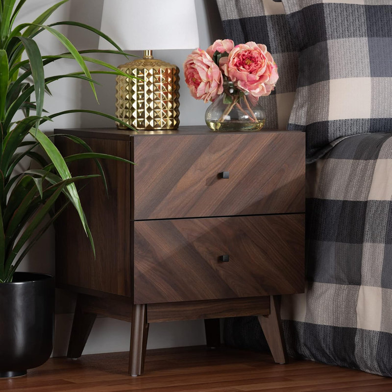Modern Walnut Brown Finished Wood