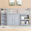 Lit mezzanine simple avec solutions de rangement complètes, bureau coulissant, caractéristiques de sécurité et fabrication robuste pour le confort et la croissance des enfants