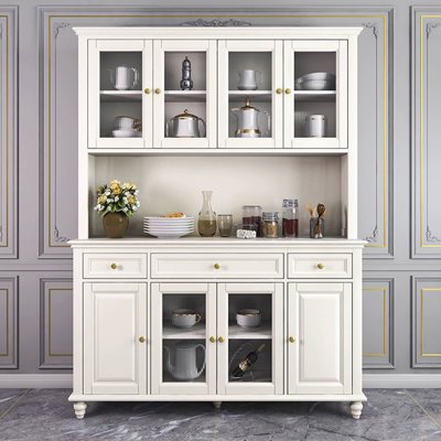 American-style Poplar Wall-mounted Food Storage Cabinet