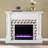 Minogue Darvingmore Color Changing Fireplace with Marble Tiling