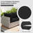 14-Piece Outdoor 4" Replacement Cushion Set Seat/Back Cushion (Set Of 6 Cushion , 6 Backrests , 2 Coner Cushions)-105682505