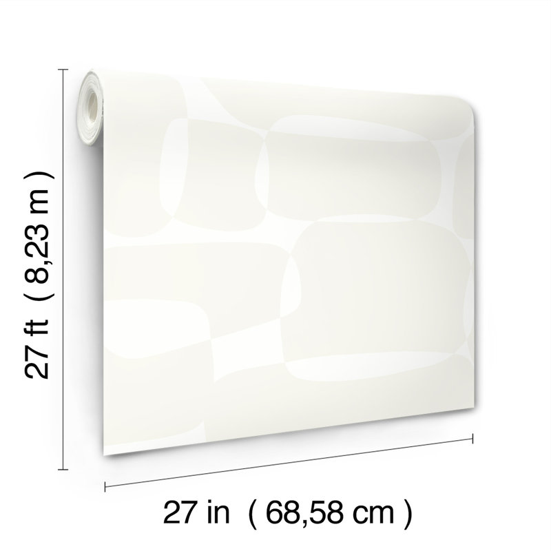 Bloc de papier peint, Blanc cassé