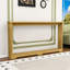Console étroite en bois avec texture ondulée, table de rangement pour le vestibule, table à dossier pour canapé-2129148926