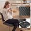 Tabouret de bar pivotant à hauteur réglable, siège en tissu de chenille avec structure en métal pour comptoir de cuisine, noir moderne-870998885-864965489