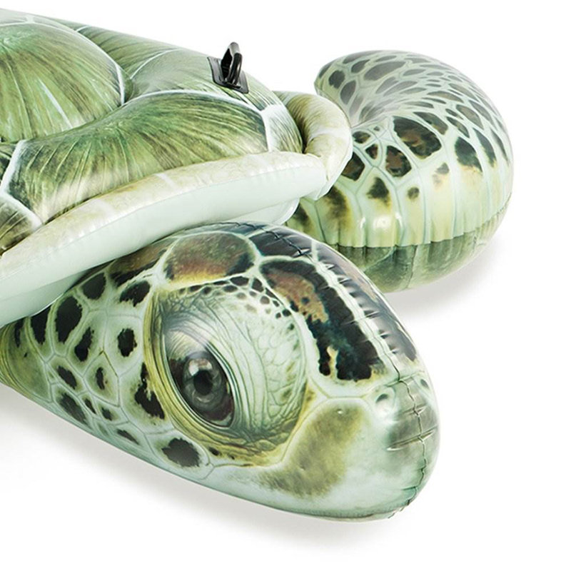Intex 57555EP Realistic Sea Turtle Inflatable Ride-On Pool Float With Handles