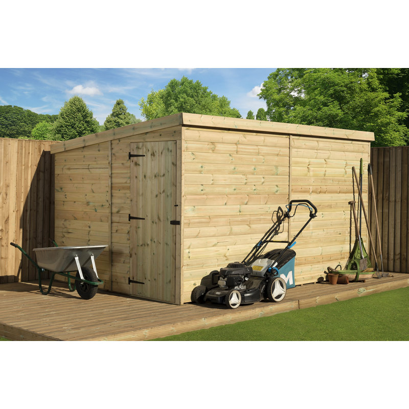 8 Ft. W x 10 Ft. D Shiplap Pent Wooden Shed