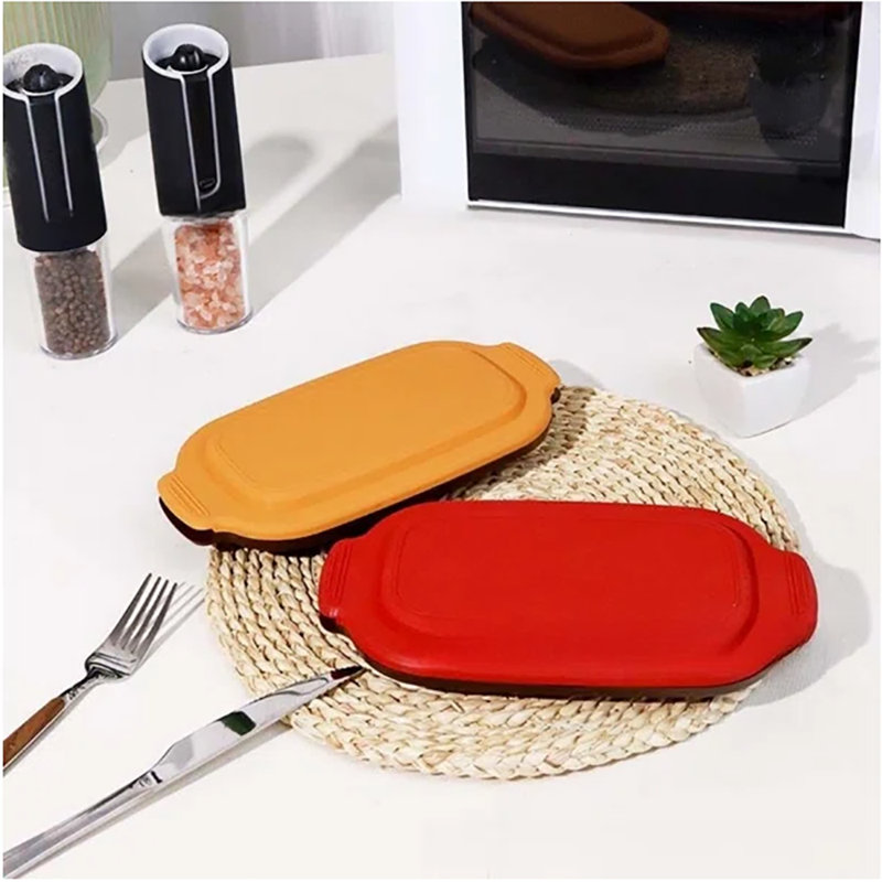Friteuse à œufs spécifique au micro-ondes - style minimaliste moderne, silicone + revêtement antiadhésif + fer, 23,5 x 12,5 x 4,5 cm, silicone de qualité alimentaire, facile à nettoyer, résistant à la chaleur et au froid, sécuritaire et non toxique