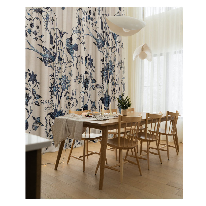 Kasturi Velvet Blackout Curtain Panel Pair, 148cm Width x 300cm Drop