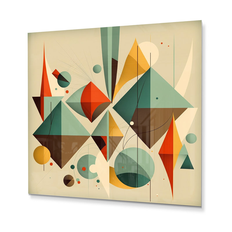 Décoration murale Mid-Century Retro Dimensions III - Modern Midcentury, H 23 po x l 23 po x P 1 po