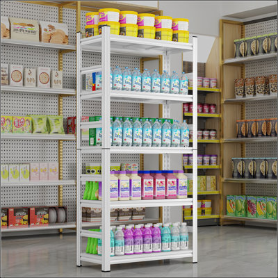 Support de rangement robuste et réglable de 71 pouces pour les garages et la maison